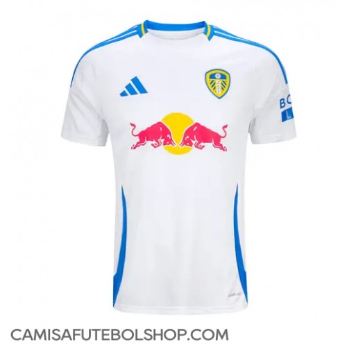 Camisa de time de futebol Leeds United Replicas 1º Equipamento 2024-25 Manga Curta